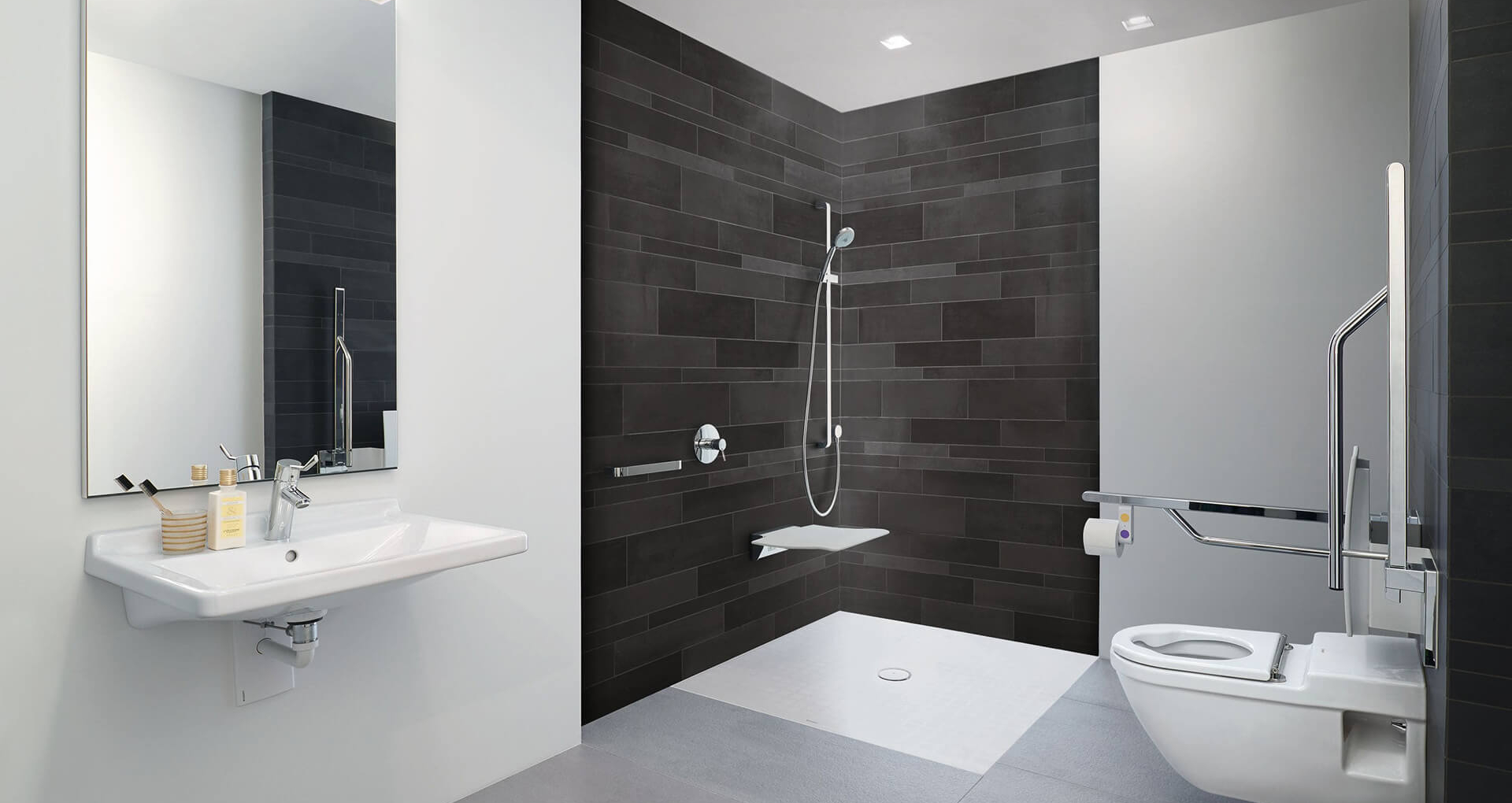 Barrierefreier Badumbau mit Duravit-Keramik und Förderung: Altersgerechte Planung durch Ihren EMA Installateur in 1230 Wien Liesing.